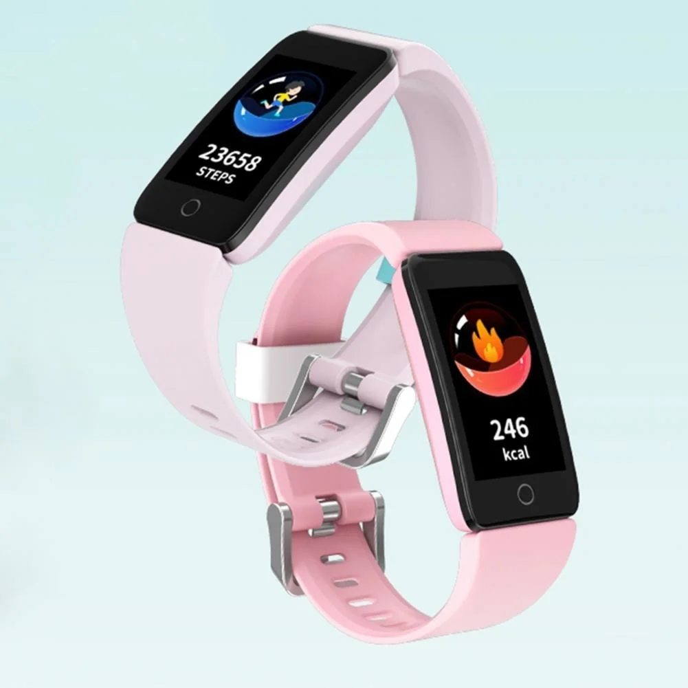 

T11 Smart Rechargeable Heart Rate Monitoring Silicone 1.08 Inch Kids Sports Bluetooth Watch For Android For IOS Free Shipping