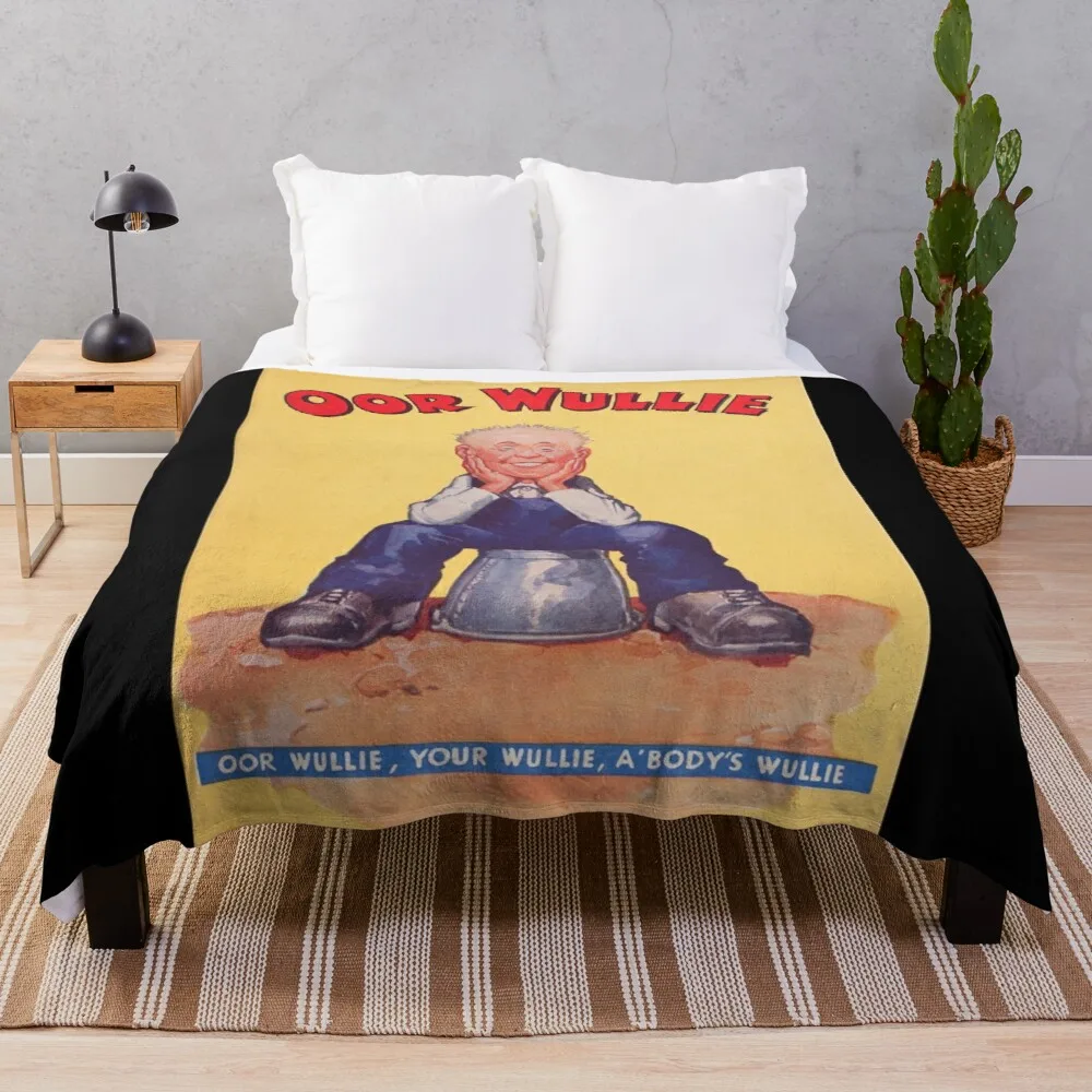 

Oor Wullie 1941 Vintage Print. Throw Blanket Sofas Nap Blanket Luxury Thicken Blanket Plush Blankets