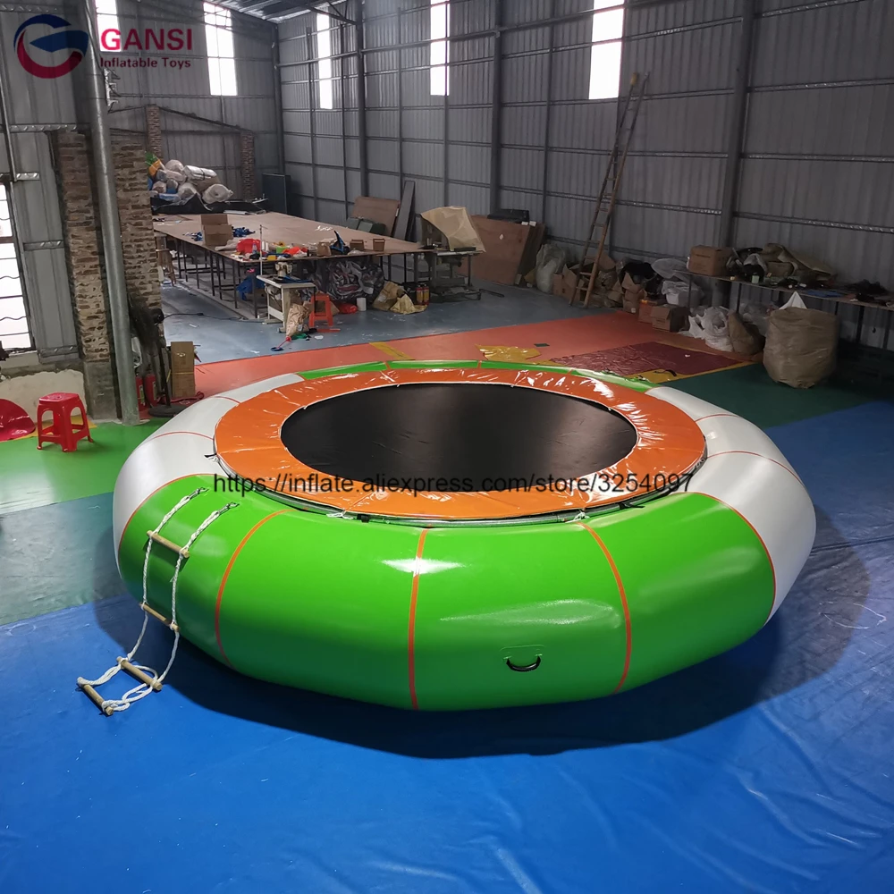 Оборудование для водных игр прыгающий батут 5 м надувной водный со сталью