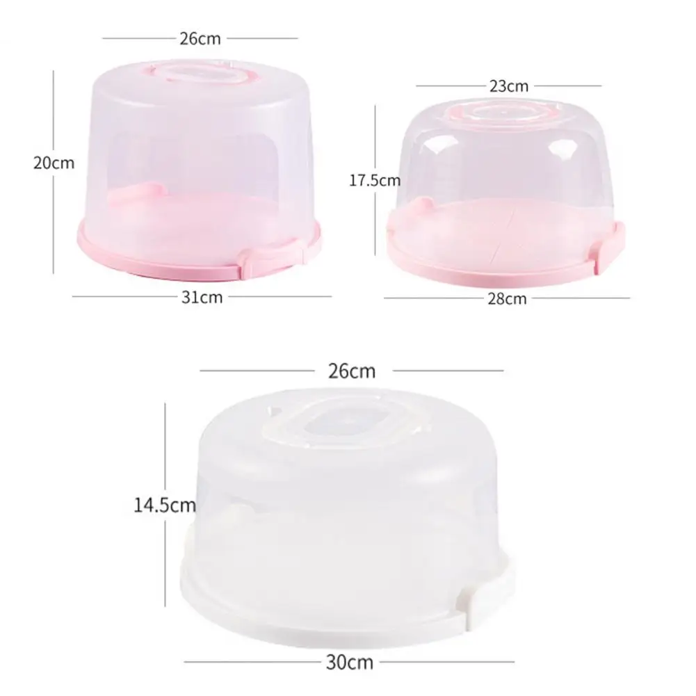 

Cake Carrier Food-grade Round Long Lasting Fresh Cake Keeping Container Cake Box for Carrying