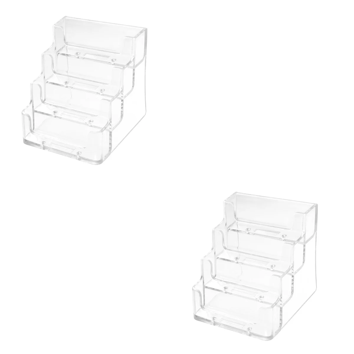 

Business Holder Desktop Display Acrylic Stand Rack Box Modern Office Stationery Case Organizer Desk Holders Sign