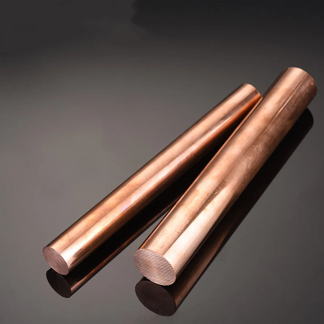 

1Pcs Dia. 15/16/18/20/22/25-35mm T2 Copper Rod Round Red Copper Bar DIY Milling Welding Metalworking 100-500mm Length