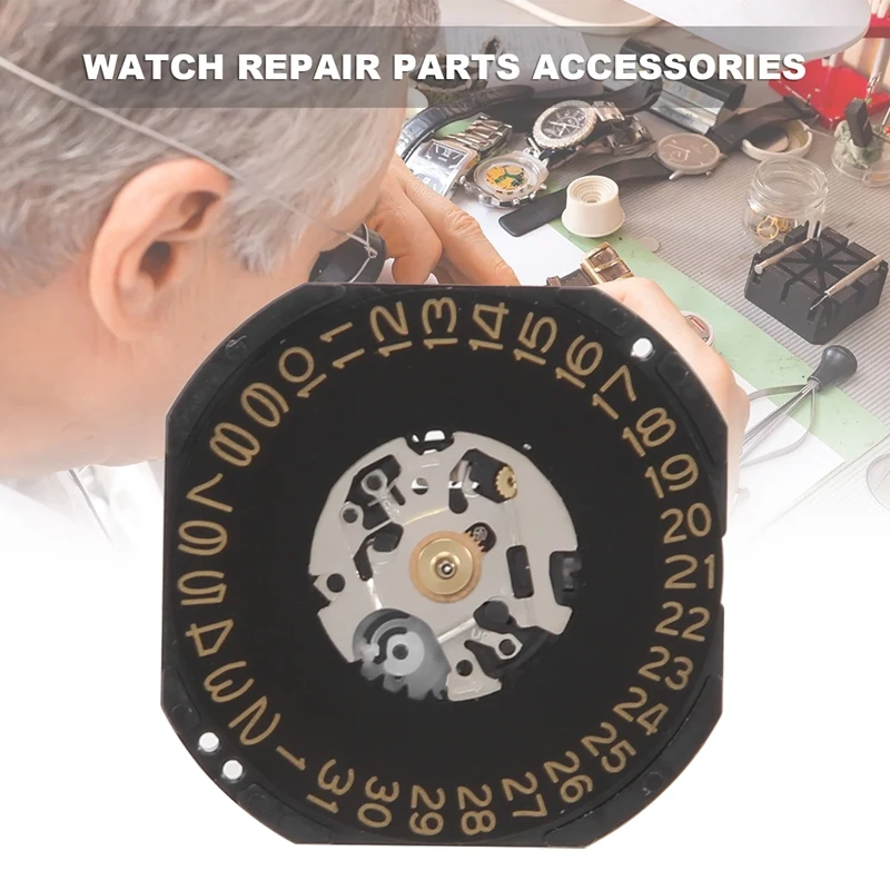 Кварцевый часовой механизм VX42 VX42E дата 3 '/4 5' без аккумулятора Запчасти для