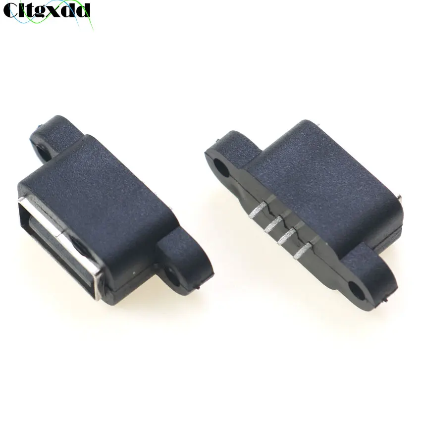 

Водонепроницаемый гнездовой разъем USB A 2,0 Cltgxdd, 1 шт., 4P, 4 контакта, 180 градусов, с отверстием для винта, 10,0 мм, для быстрого зарядного кабеля «сд...
