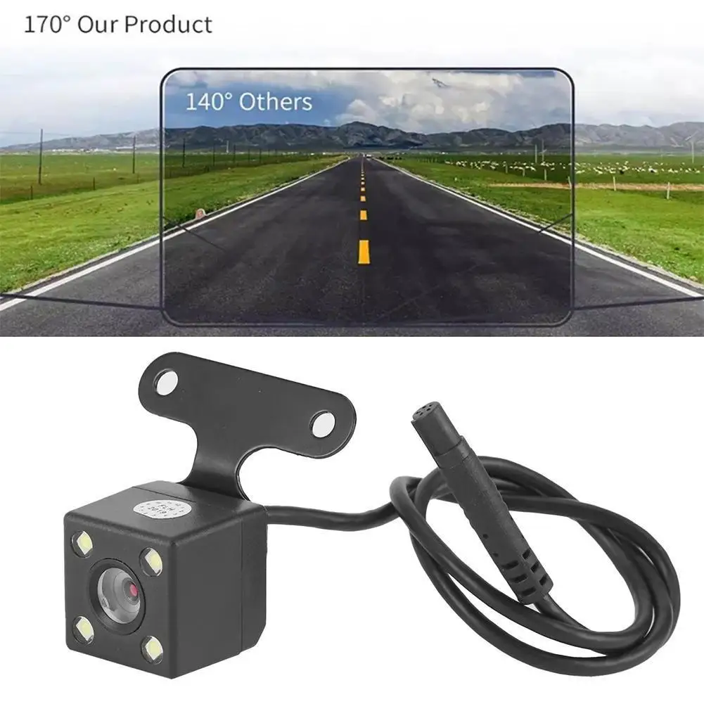 

5 Pin HD Car Rear View Camera Reverse 4LED Night Vision Video Camera Wide Angle 170 Degree Parking Camera For Car Accessories