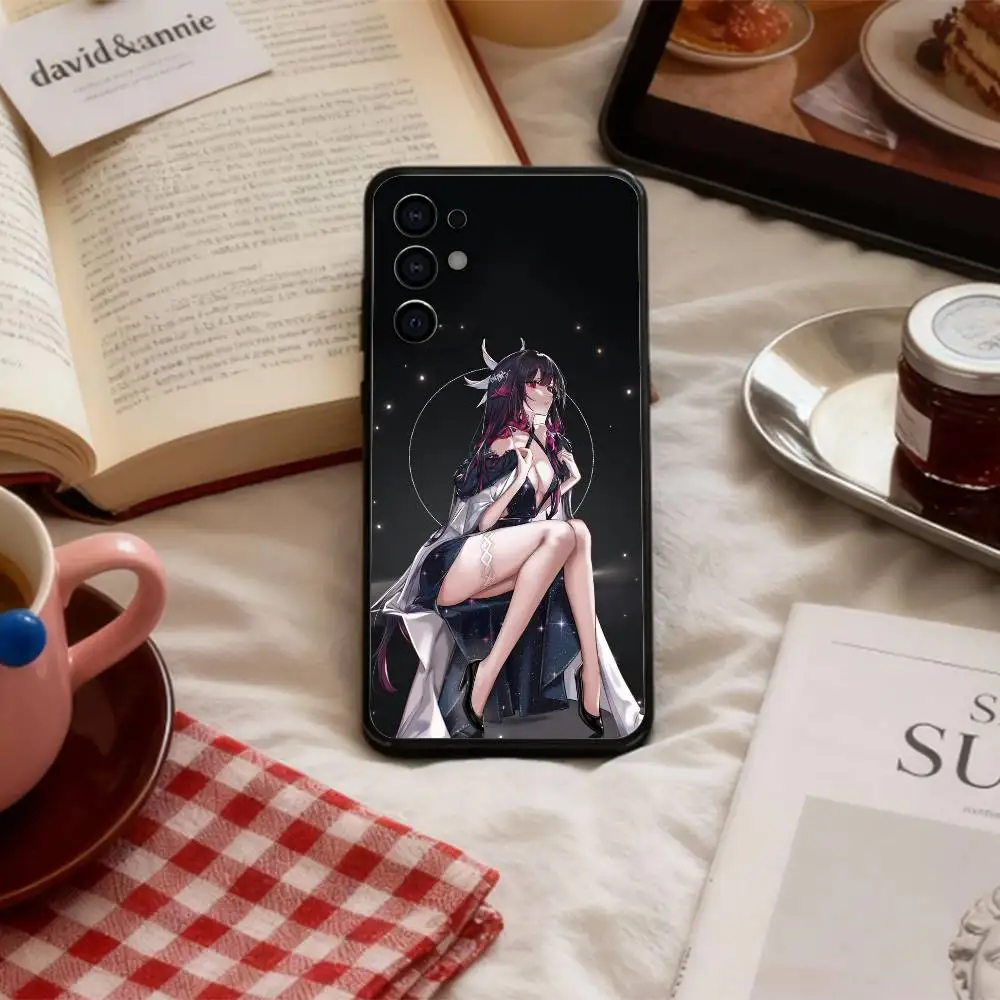 Фото Чехол для телефона C-Cool G-Genshin-Impact-columbina для Samsung S 25,24,23,22,30,21,10,9,Ultra,Plus,Lite,FE,4,5 G, мягкий черный чехол №3