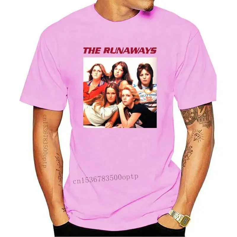 Мужская одежда Американская футболка рок-группы RUNAWAYS хлопок 100%