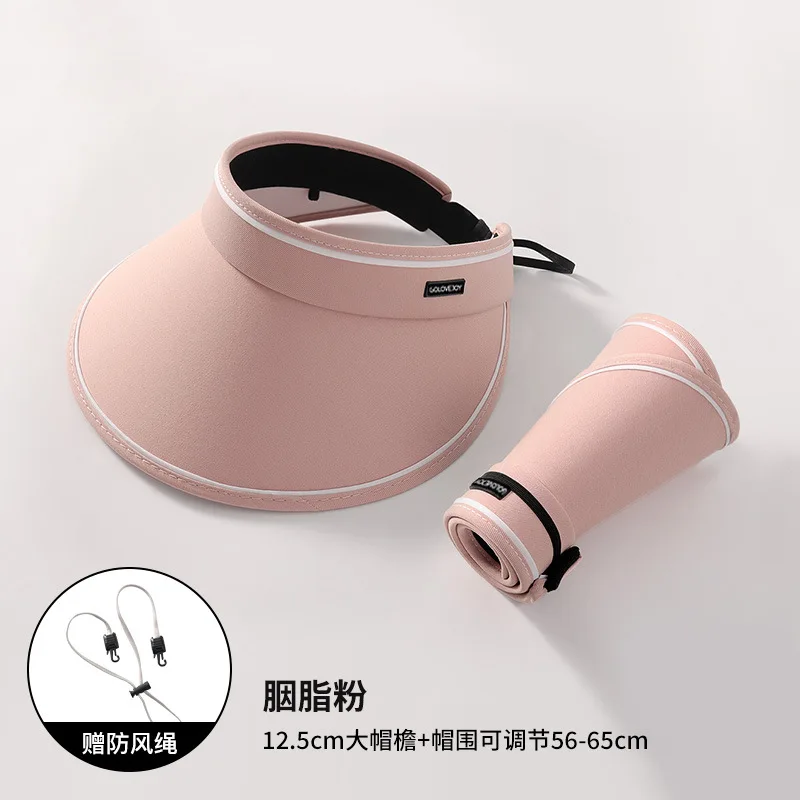 Summer Wide Brim Sun Visor Hat Adjustable UV-proof Fashion New Hats Portable Outdoor Sports Caps Casual Beach Cap for Women Men
