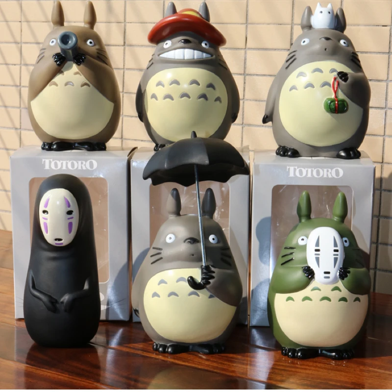 

My Neighbor Totoro Action Figures Studio Ghibli Miyazaki Hayao Model Toys Car Decoration