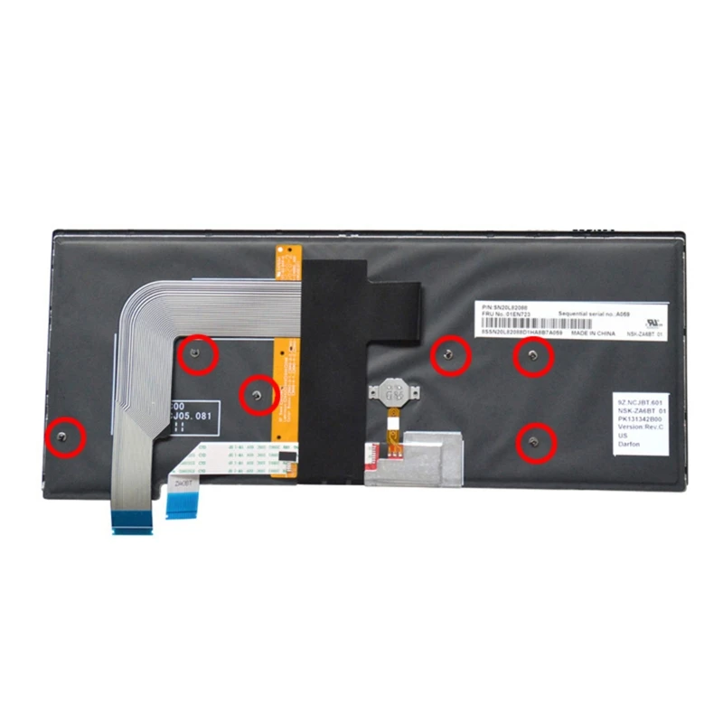 Английская клавиатура для ноутбуков thinkPad 13 2nd New S2 (2nd) T460s T460p T470s T470p черные