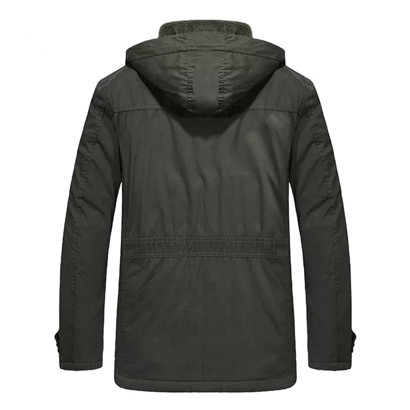 Trench Men Hoodie Casaco Masculino Windproof Coats Parkas Men Men Winter Brand Military Field Fleece Parkas
