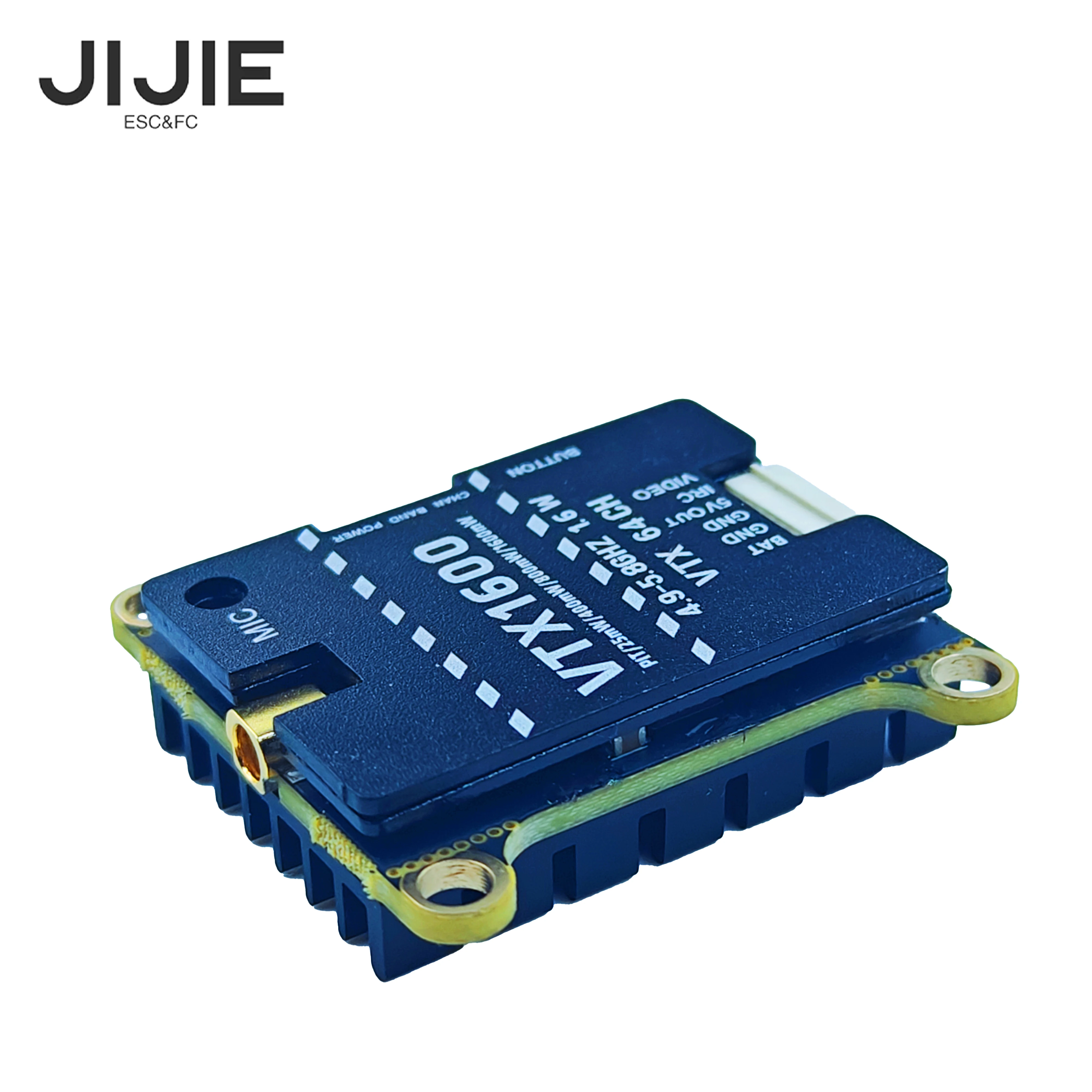 Фото JIJIE оригинальный новый 1,6 Вт VTX 2,5 Вт высокой мощности VTX 48CH цифровой видеопередатчик VTX для RC FPV дронов с фиксированным крылом дальнего действия №5