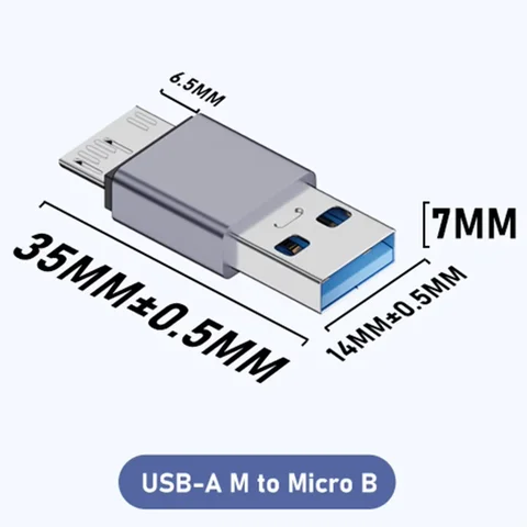 Adapter kebidu USB A/C to Micro B 3.0