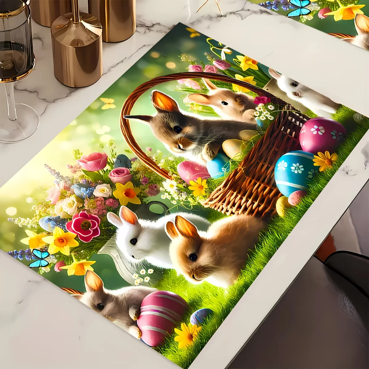 

Льняные прямоугольные коврики для стола 2 шт.