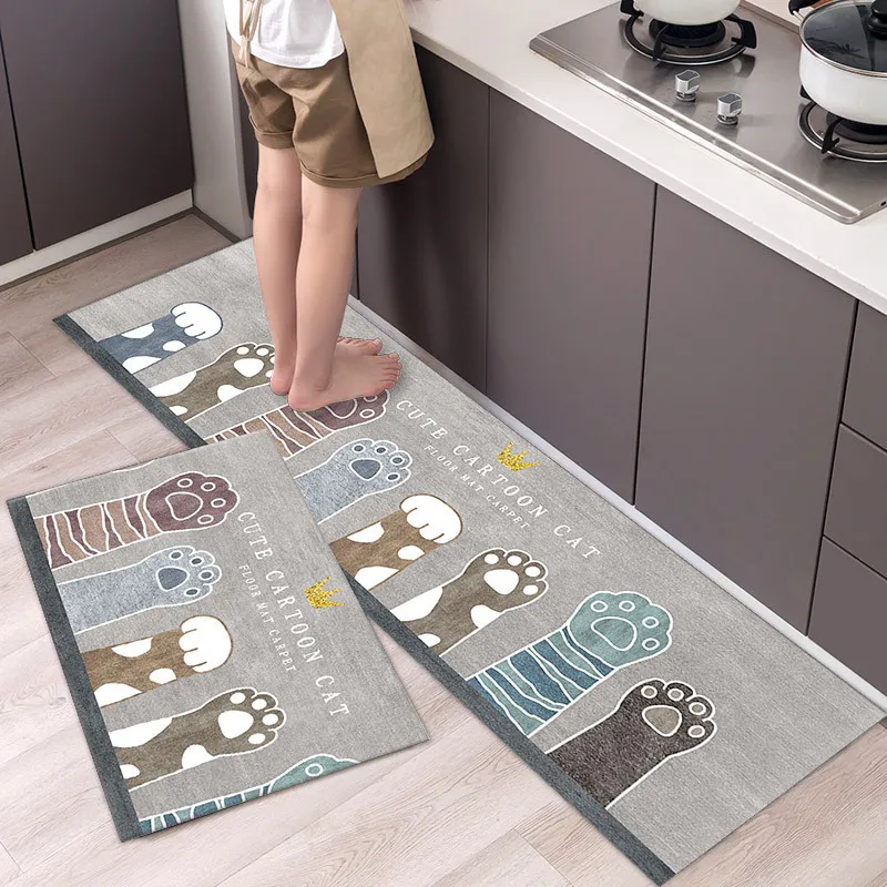 

Kitchen Decor Home Decoration Bathroom Foot Mat Absorbent Easy to Clean Bedroom Carpet Hallway Dropshipping Rug