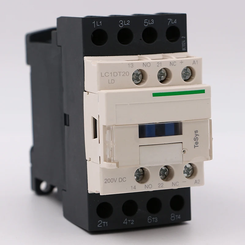 

LC1DT20LD DC Электрический магнитный контактор 4P 4NO LC1-DT20LD 20A 200V DC катушка