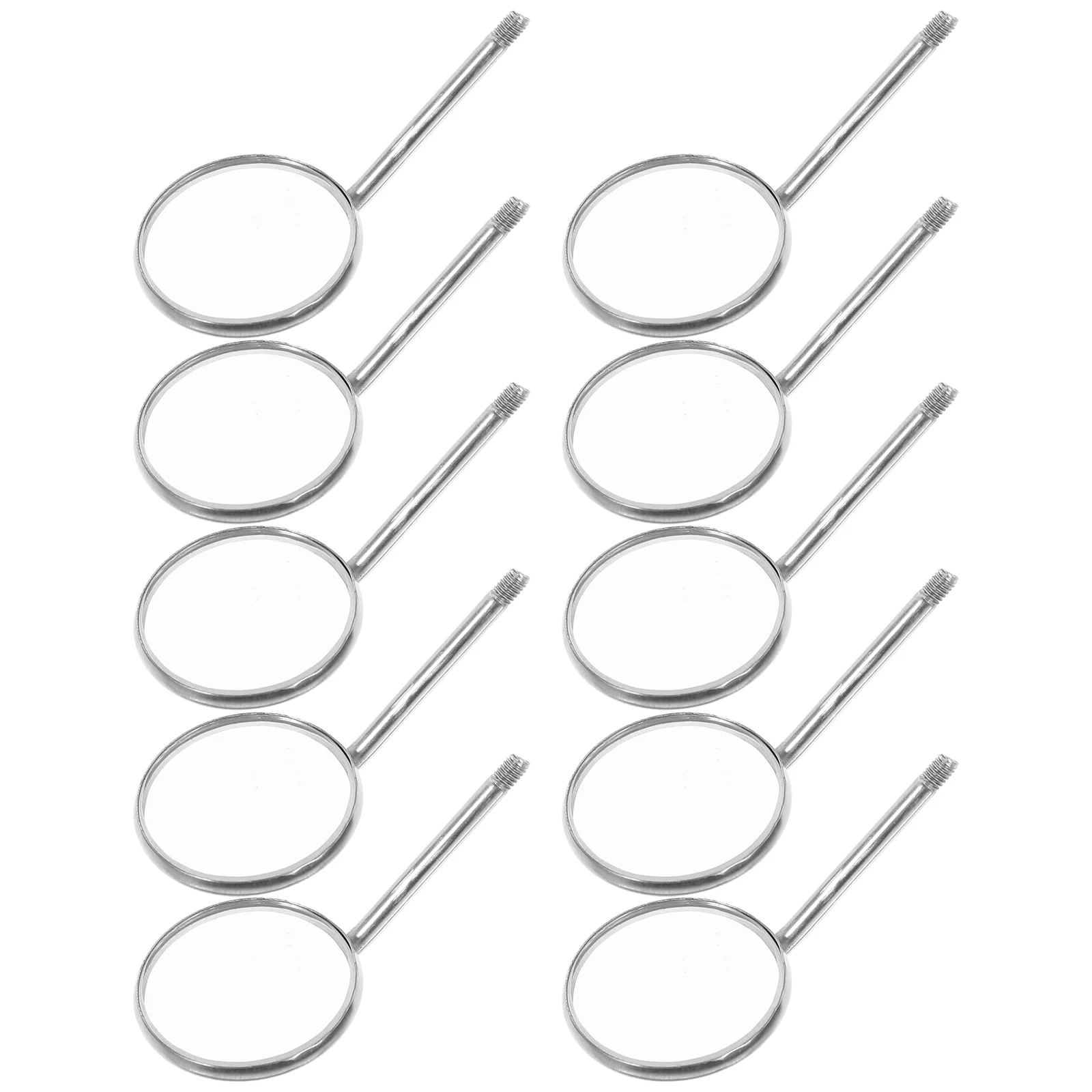 

Stainless Steel Dental Mirror Checking Oral Inspection Mouth Handle Teeth Cleaning