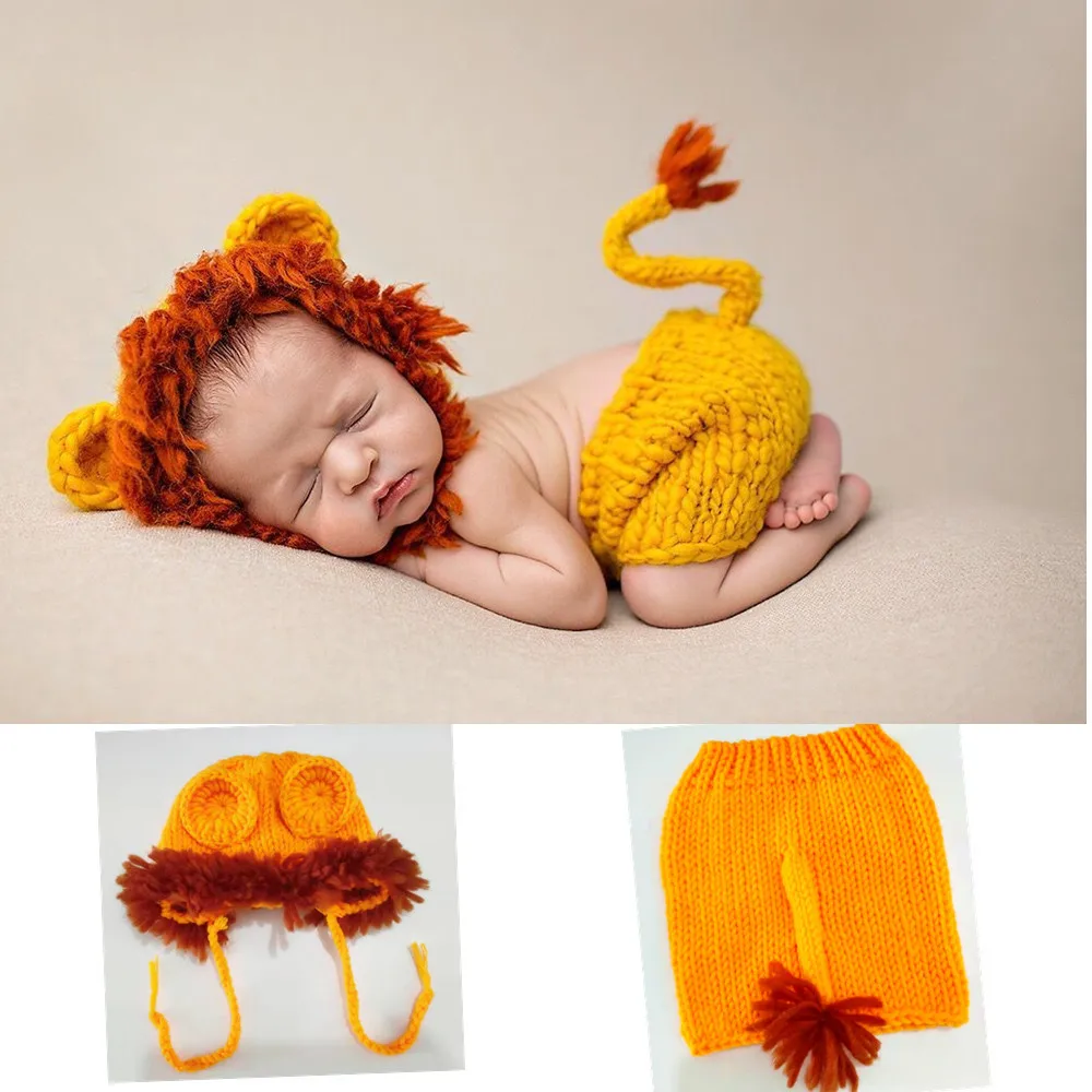 Crochet Newborn Photography Props Photo Accessories Baby Clothing Boys Girls Photography Clothes