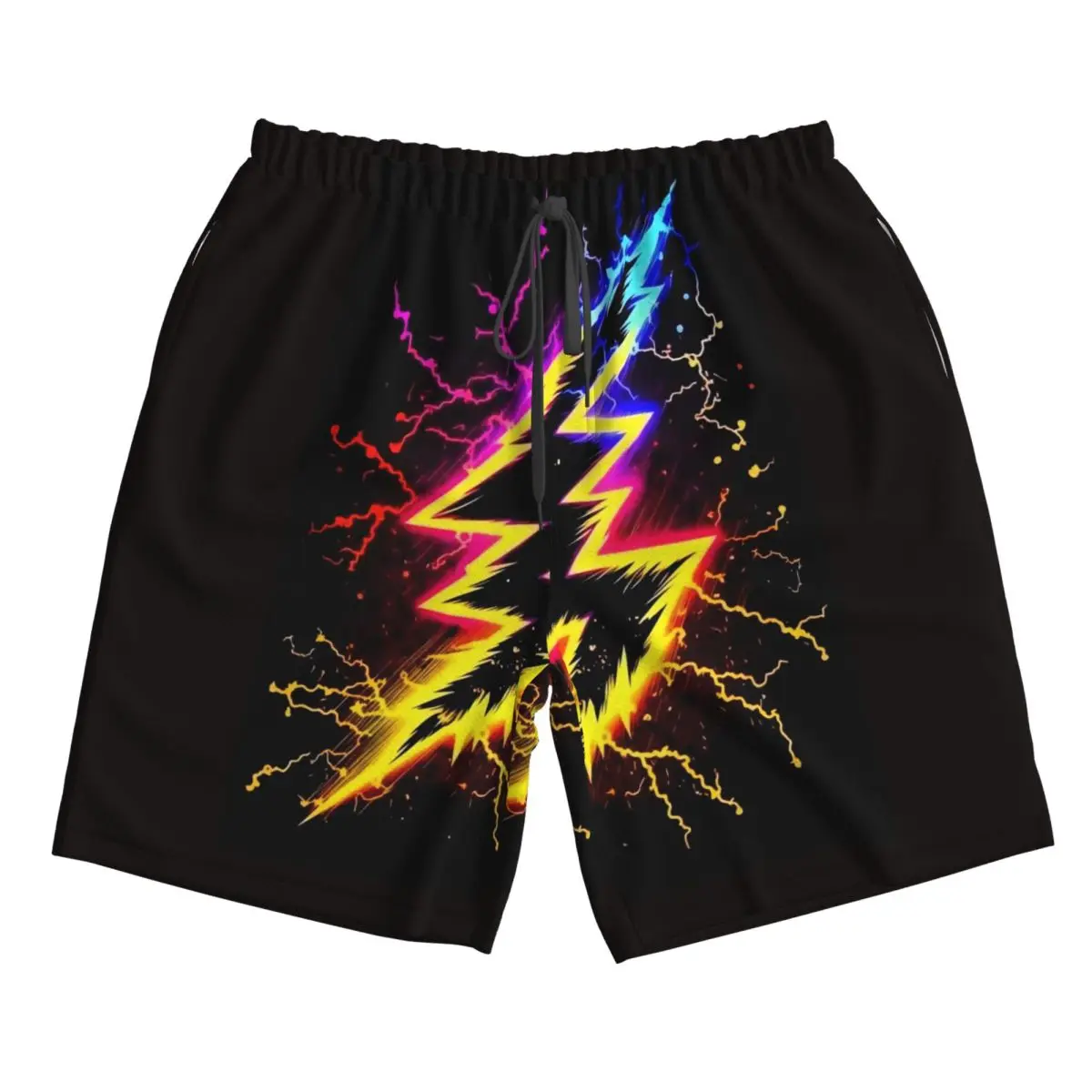 Прямая поставка мужские пляжные шорты с принтом радужной краски и брызг