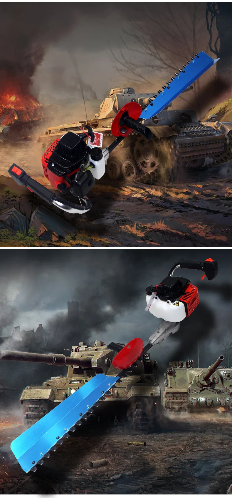 Резак для живой изгороди 34FL садовые ножницы с одним лезвием бензиновая мощность