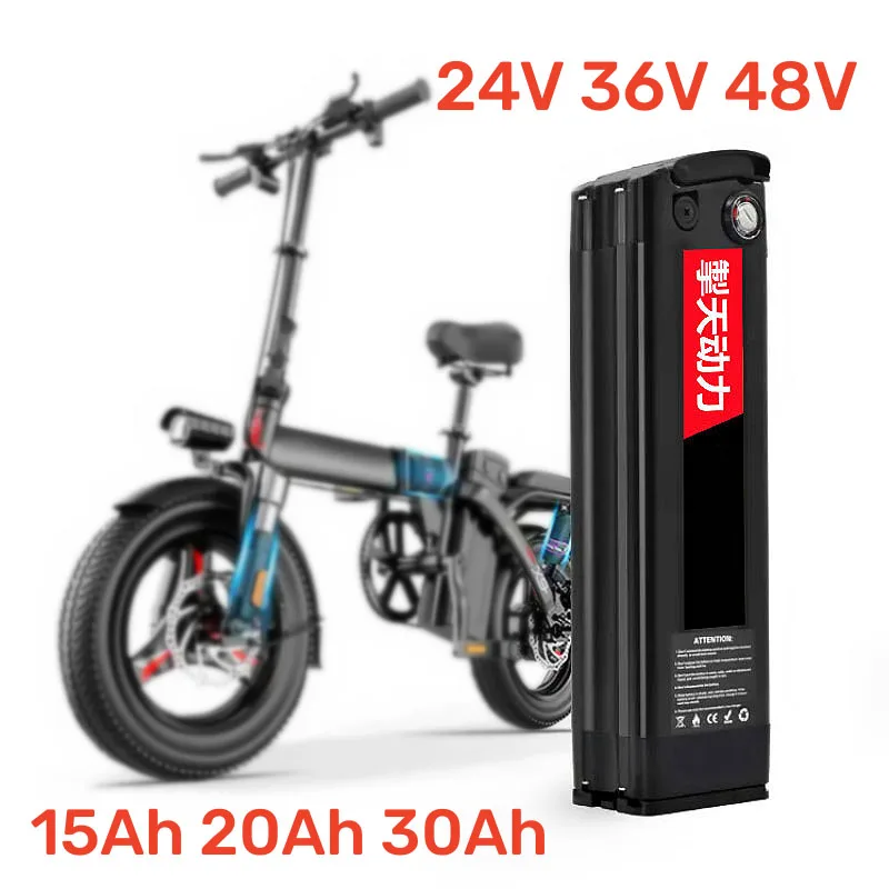 

48V 20Ah 15Ah Silverfish Lithium Electric Bike 1000W 500W 24V 36V Lithium Ion Electric Bike Bicycle 48V18650Battery Pack+Charger