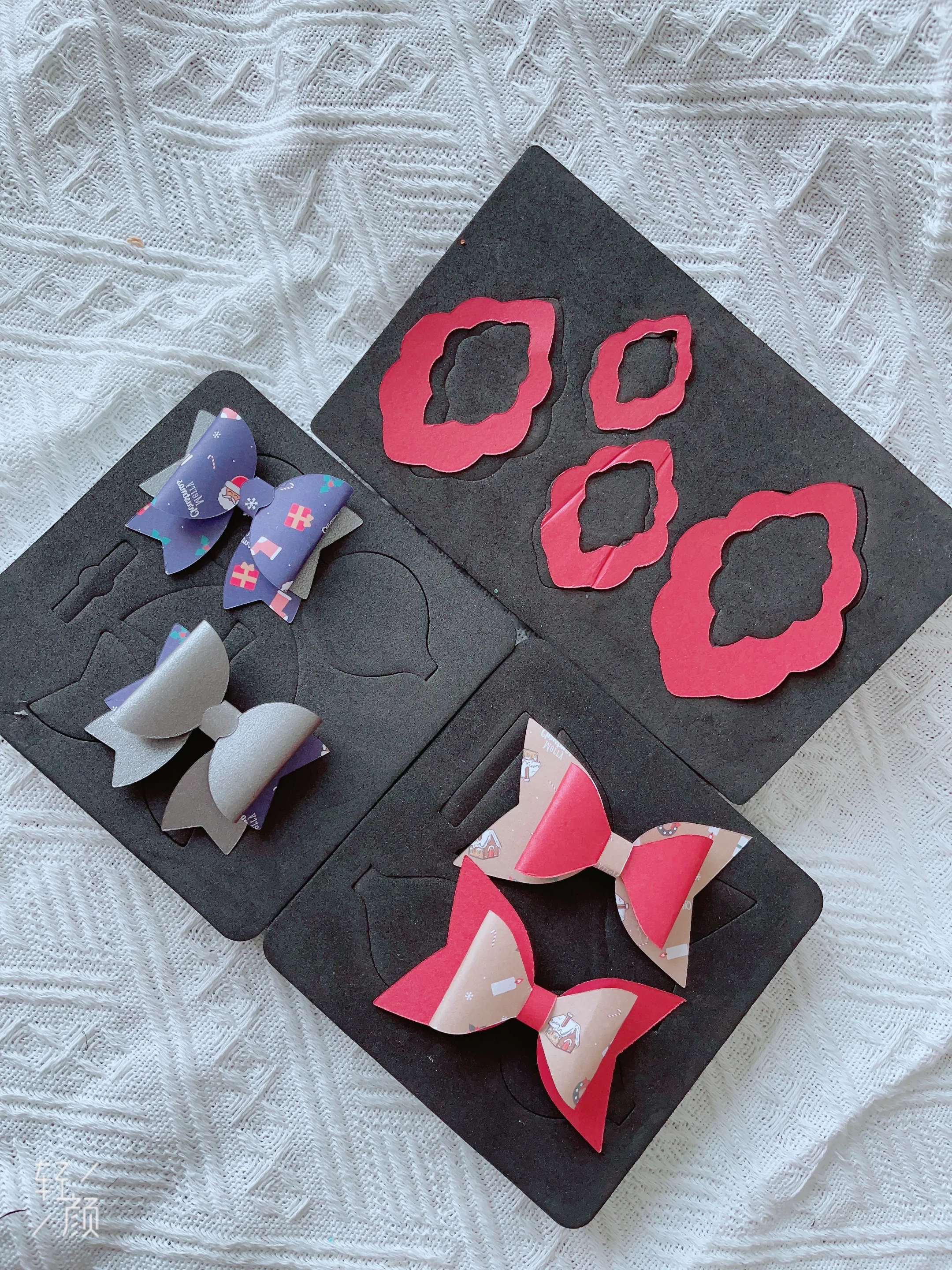 

Combination bow, BB hairpin die cutting wood model, scrapbook steel wood model