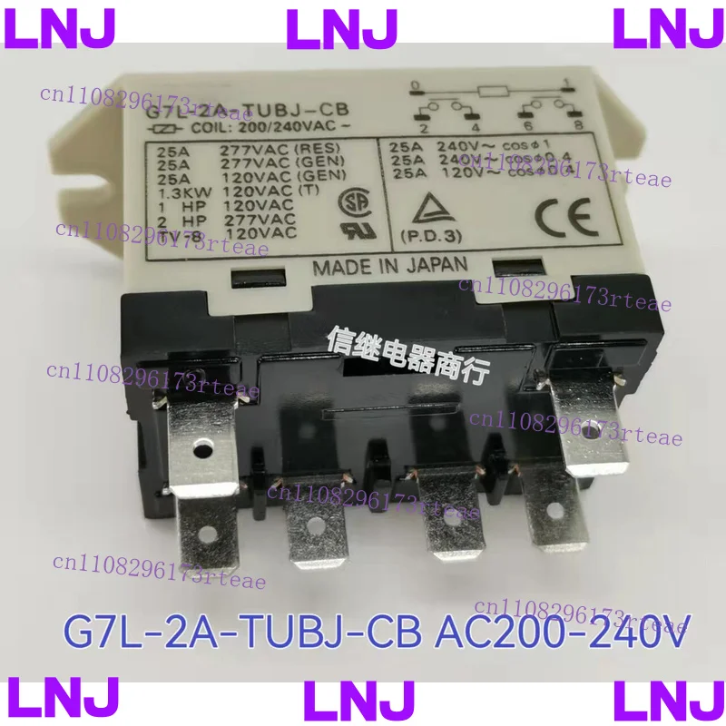 Фото 1 шт. Новое реле Omron для G7L-2A-TUBJ-CB 200-240VAC, 6 контактов, 25А №1