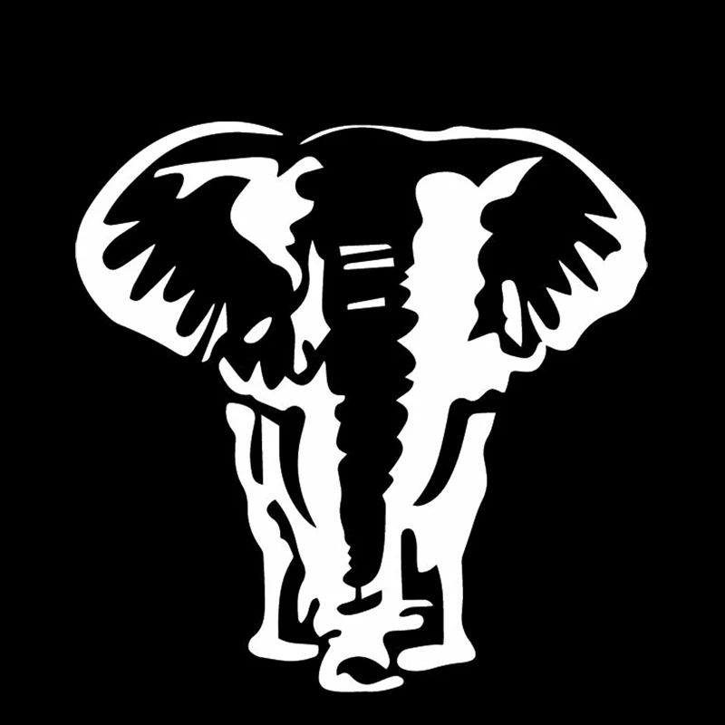 

Мощный слон, животное, автомобильная наклейка YUIN, модные автомобили, украшение окна, персональная ПВХ водонепроницаемая наклейка, черный/белый/красный/лазер