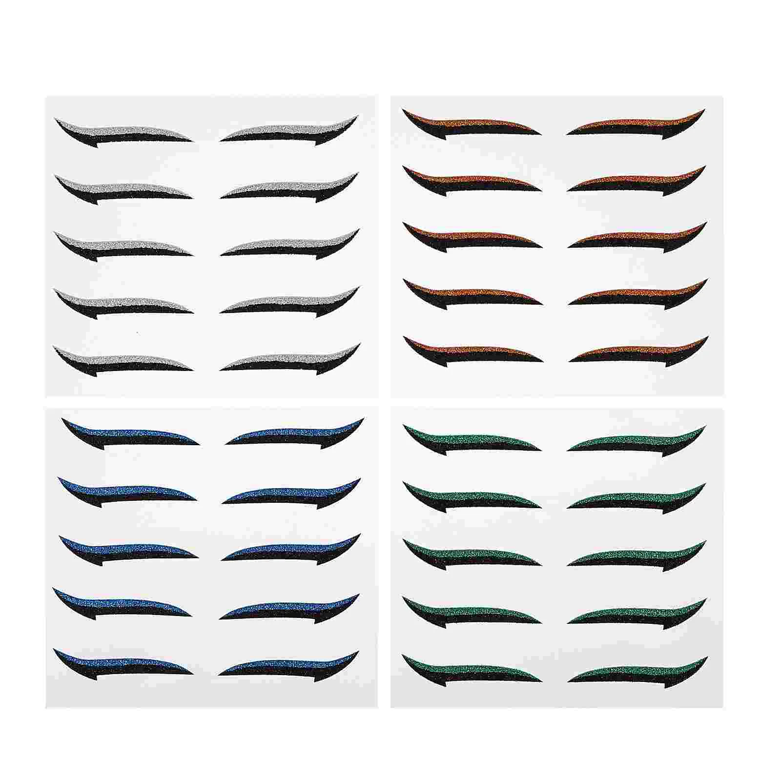 

Eyeliner Sticker Stickers Eyeshadow Makeup Eye Eyelid Glitter Stencil Eyesinstant Winged Adhesive Facemake Self Big