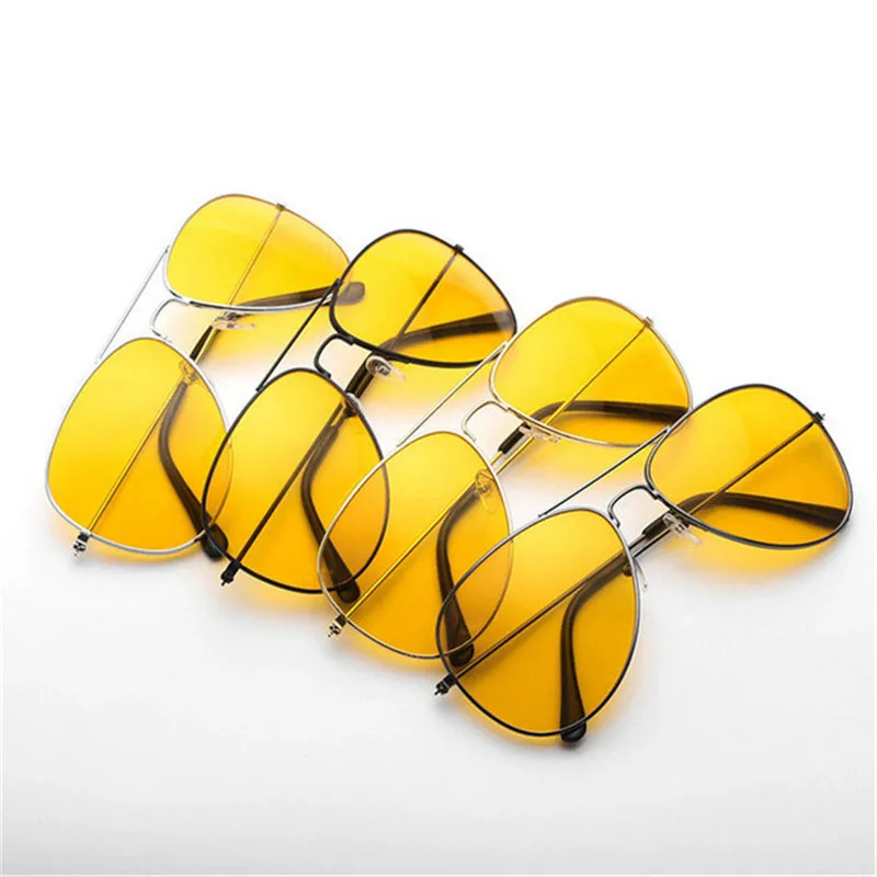 Men's Sunglasses Car Drivers Night Vision Goggles Anti-Glare Yellow Sun glasses Women Driving Glasses
