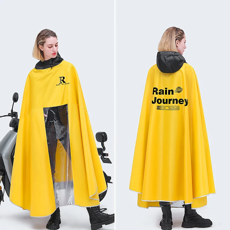 Biker Women's Raincoat Childrens Jacket Tourist Camping Military Poncho Clothes's Long Cloak Fashionable Gabardinas Waterproof
