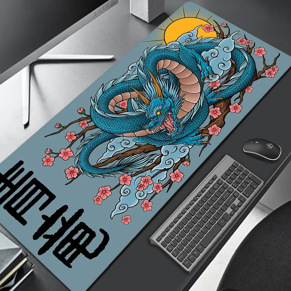 

Extra Large Mouse Pad Dragon Gamer Speed Mousepad Anime Desktops Japan 5mm Mause Ped Office Accessories 900x400 Big Mousepepad