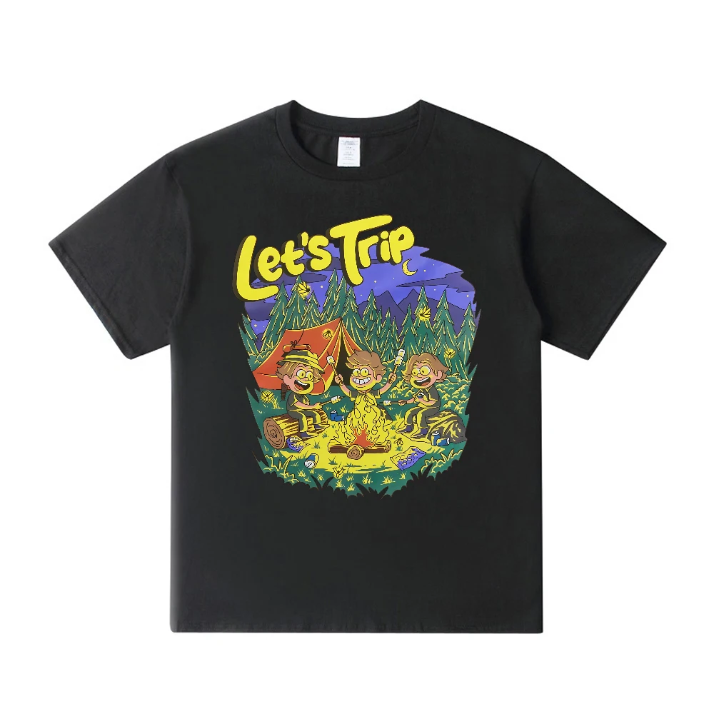 Тройная футболка Sturniolo для кемпинга с круглым вырезом и коротким рукавом женщин