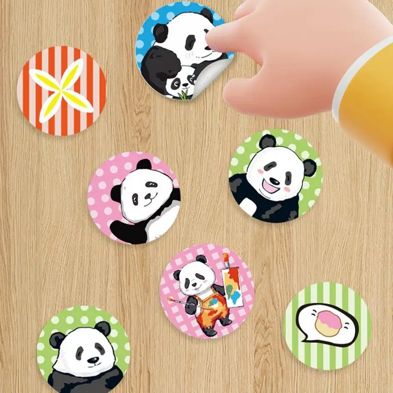 이불 naklejki dla maluchów luzem chłopiec z pandą interaktywna wczesna edukacja dzieci stempel naklejka zabawka chłopców