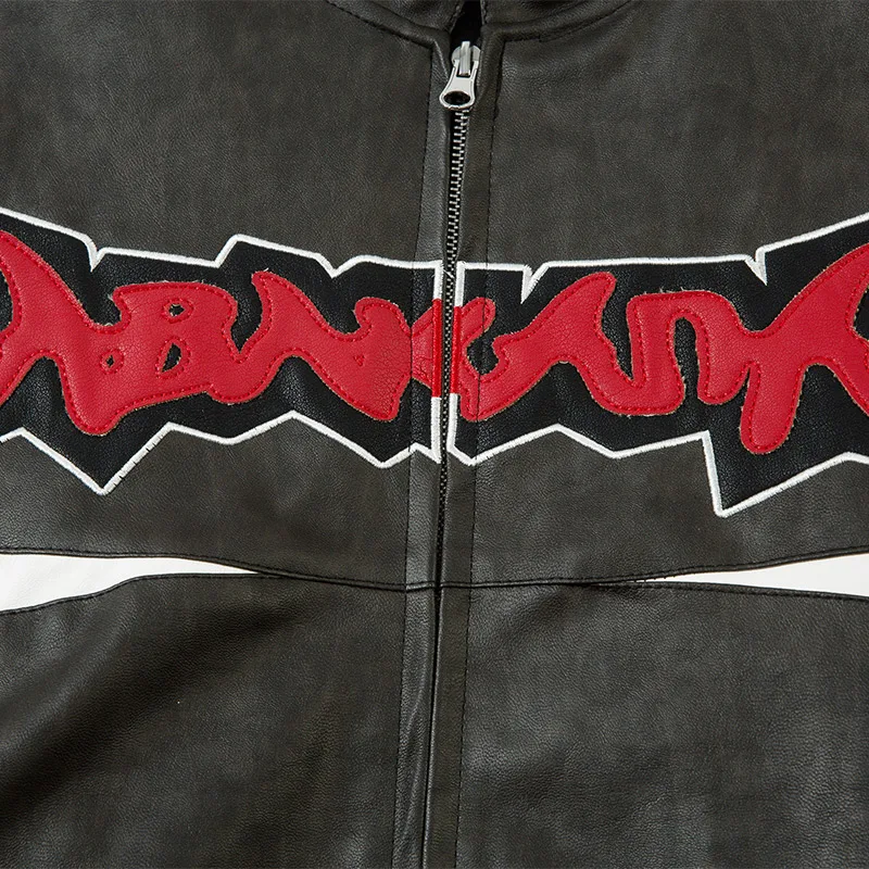 Мужская куртка из искусственной кожи в стиле ретро пальто хип-хоп тренды с