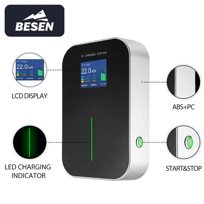 32A BESEN Home EVSE Wallbox 22kw EV зарядное устройство