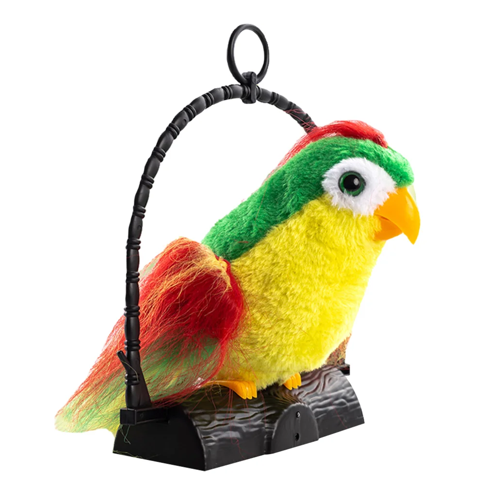 

Parrot Talking Toy Toys Bird Hanging Animal Plush Say You What Recording Repeating Statue Repeat Speaking Birds Electronic