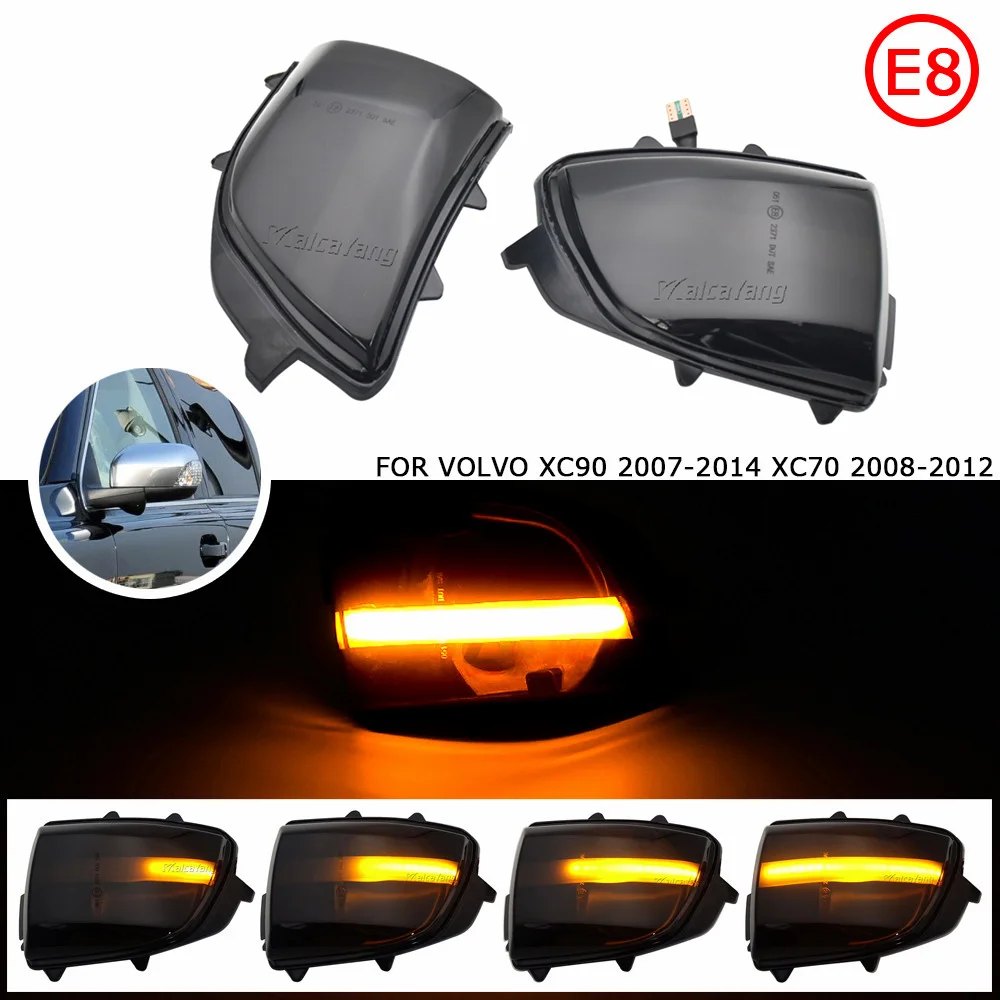 

For VOLVO XC70 2008-2012 XC90 2007-2014 Side Mirror Light Indicator Blinker Car LED Dynamic Turn Signal Lamp