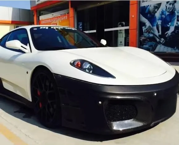 Комплект обвеса F430 ASI для F430 в стиле A-типа: передний бампер, боковые пороги, задний бампер и карбоновое заднее крыло (art.: 3920db347105e) - 3920db347105e