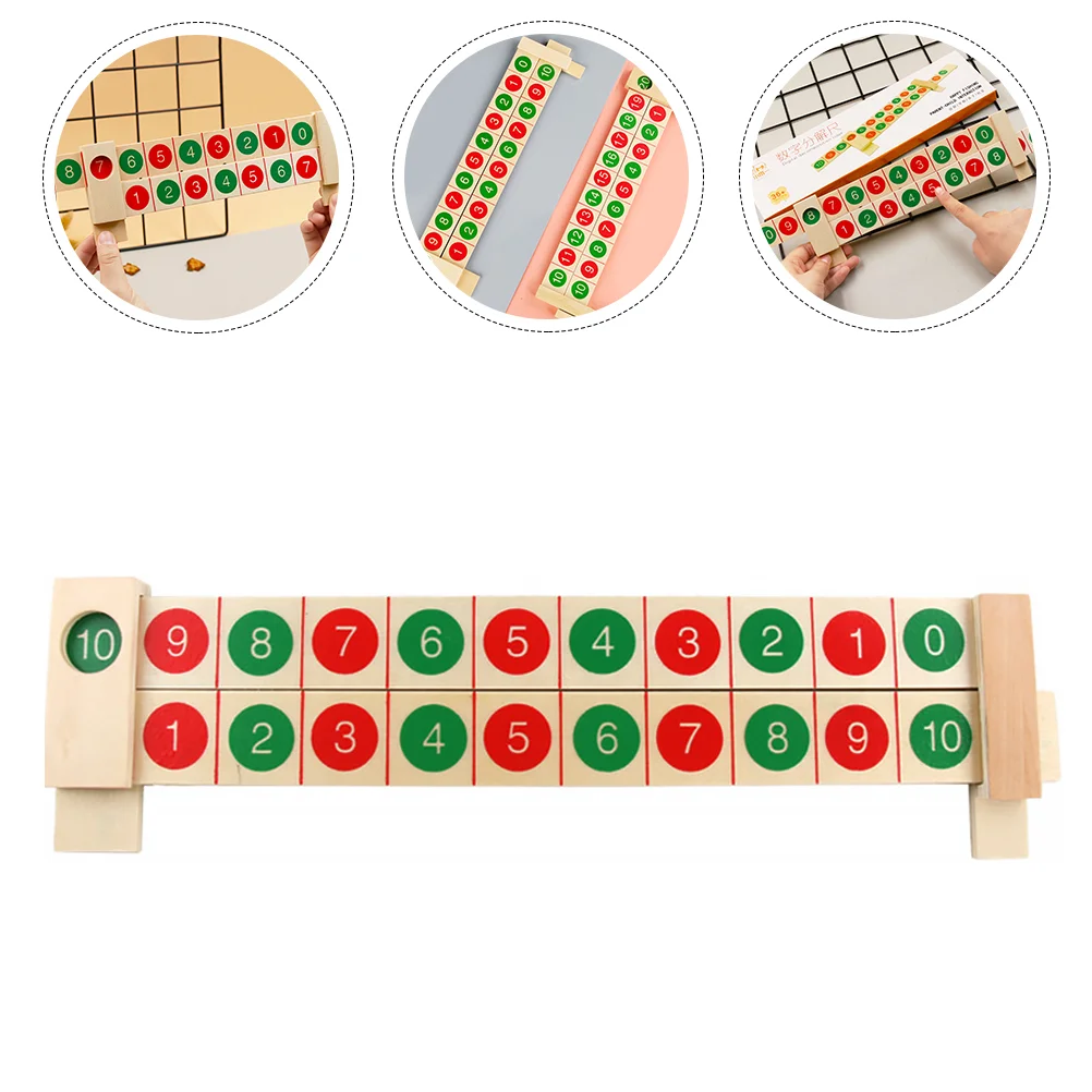 

Children Teaching Aids Wooden Decomposition Rulers Intelligence Development