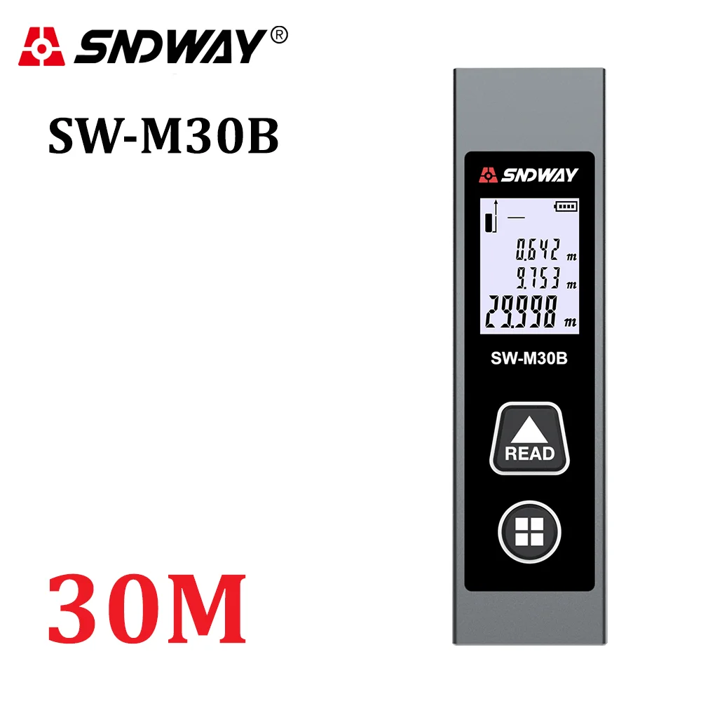 

SNDWAY Mini Laser Distance Meter Digital Rangefinder Trena Laser Tape Measure Measuring Tool Device Ruler Test Range Finder