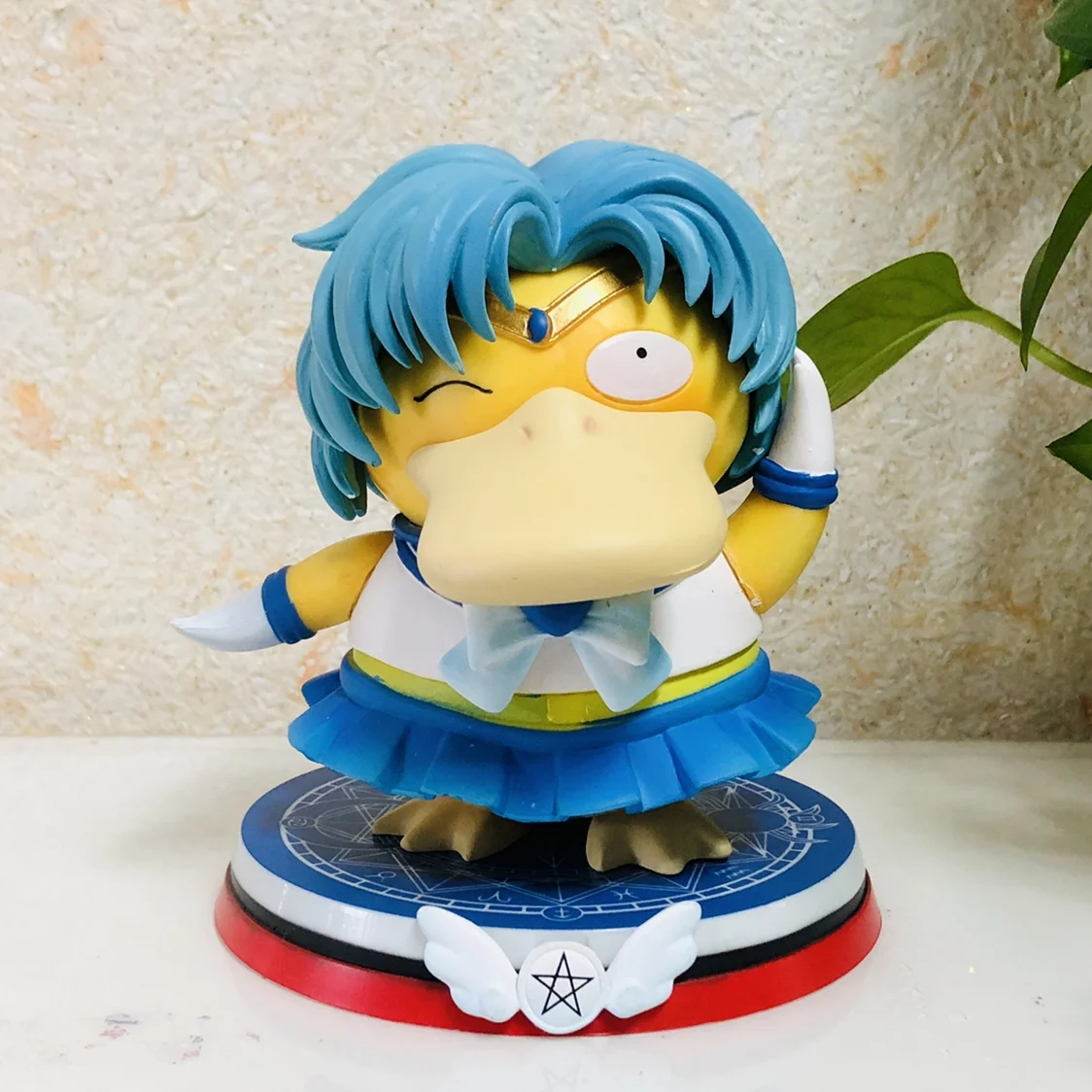 

Hot Pokemon Psyduck Action Figure Anime Character Psyduck Cosplay Sailor Moon Mizuno Ornament Model Dolls Toys For Children