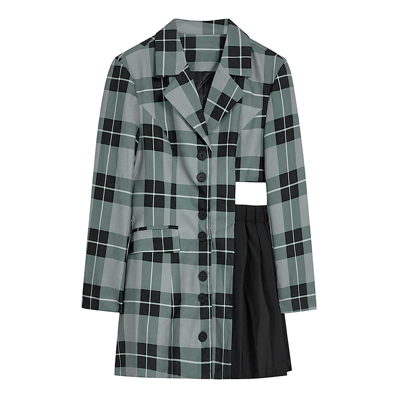 

SuperAen костюм в стиле колледжа с рисунком платье 2023 осень новый дизайн корейский женский Блейзер платье