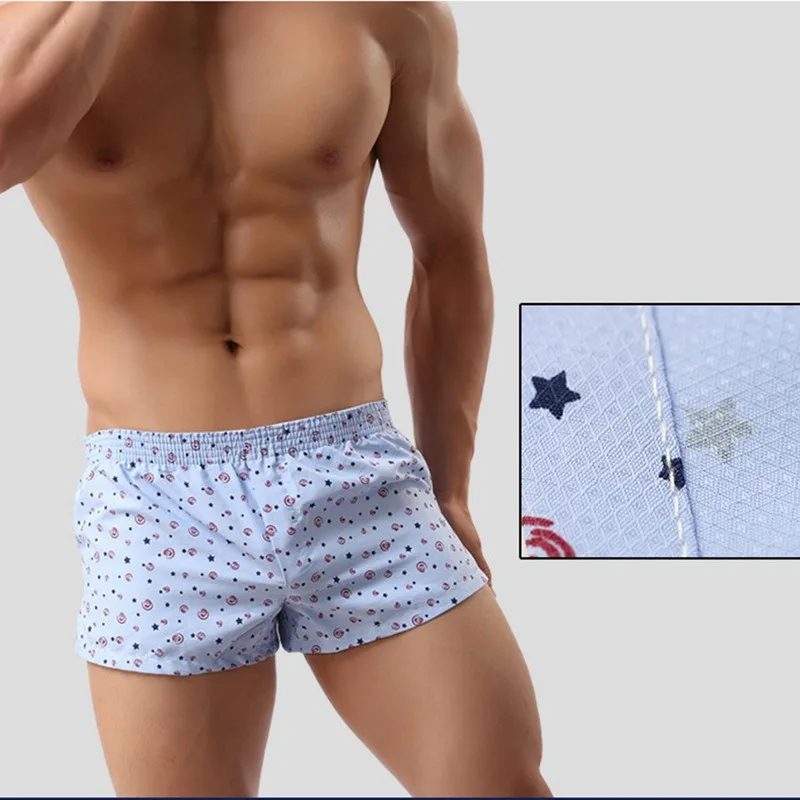 

Leisure Men‘s Printed Shorts Casual Shorts Elasticized Waist Boxer Underwear Men Arrow Pants Elasticized Waistband Underwear