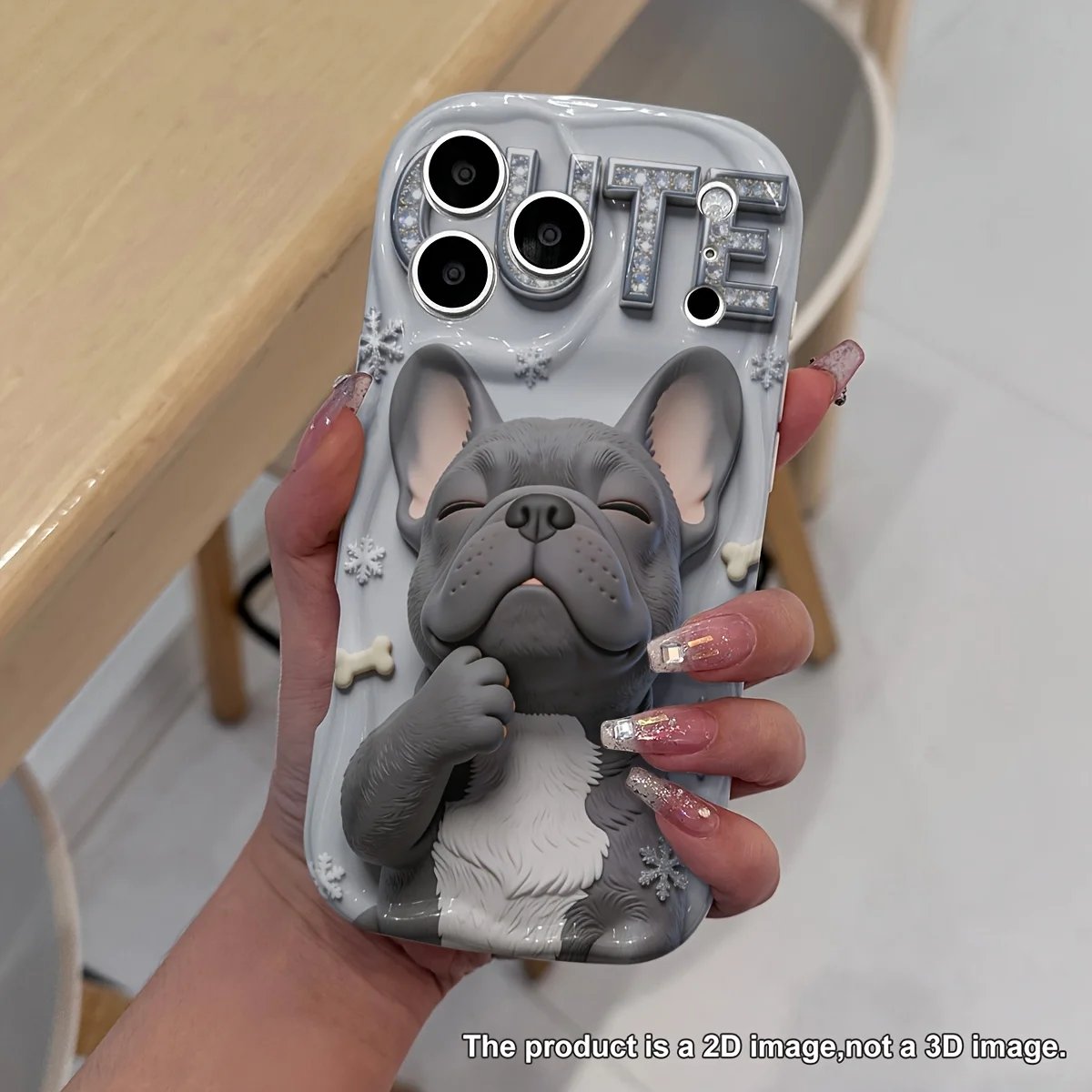 Фото Милый серый чехол с бульдогом для Samsung Galaxy S21 S22 S23 S24 S25 S26 Ultra Plus FE Note 20 A73 A55 A35 A33 A25 A15 №1