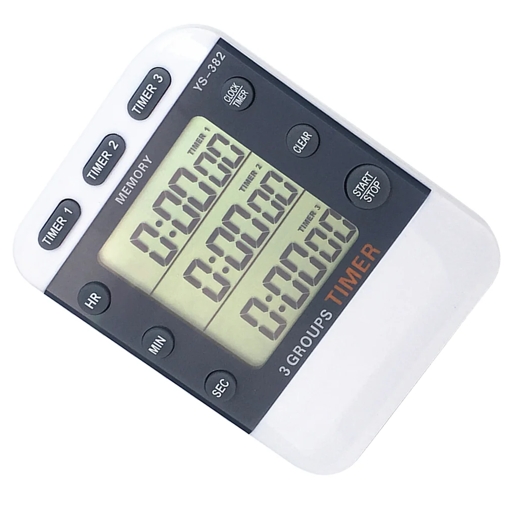 

1pc Stopwatch Electronic Portable Kitchen Timer LCD Stopwatch Chronograph for