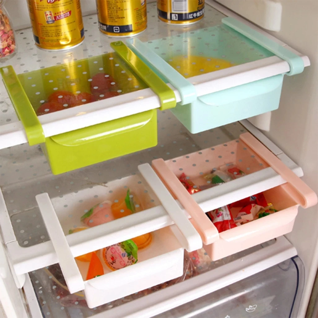 

Fridge Organizer Storage Box Refrigerator Drawer Plastic Storage Container Shelf Fruit Egg Food Storage Box Kitchen Accessories