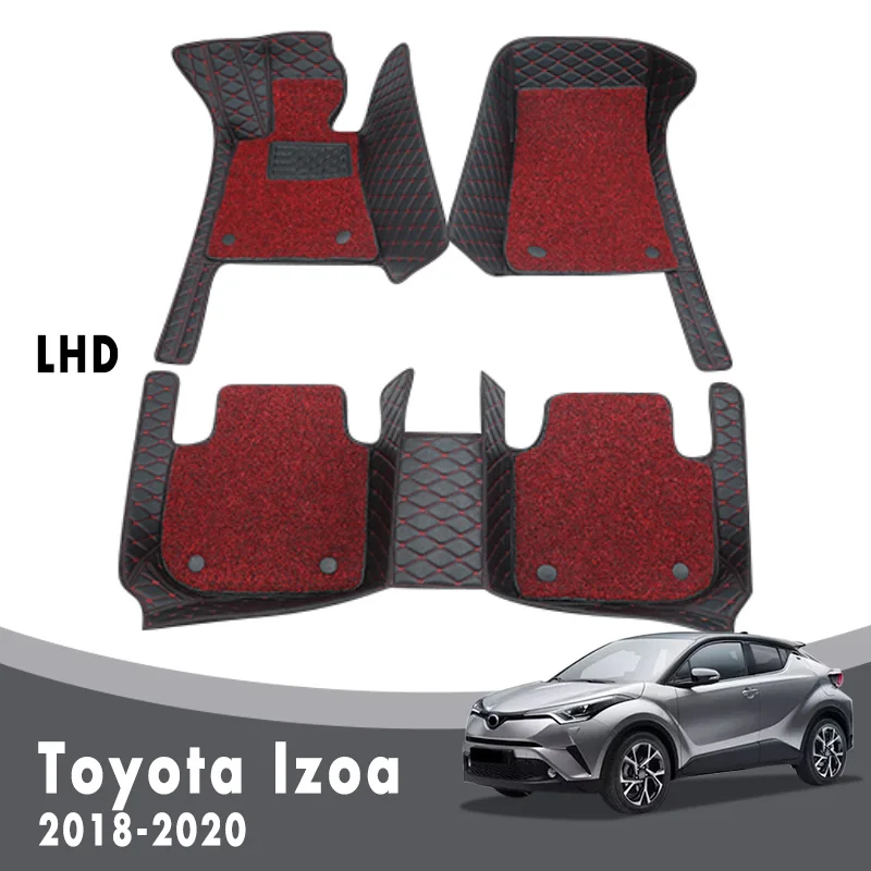 

Luxury Double Layer Wire Loop Car Floor Mats For Toyota Izoa 2020 2019 2018 Carpets Auto Interior Accessories Rugs Waterproof