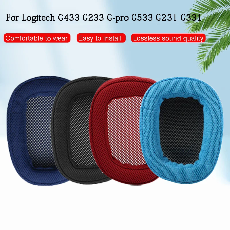 

Replacement Sponge Ear Pads for Logitech G433 G233 G-pro G533 G231 G331 Headphones Headset Soft Foam Ear Cushions Earpads