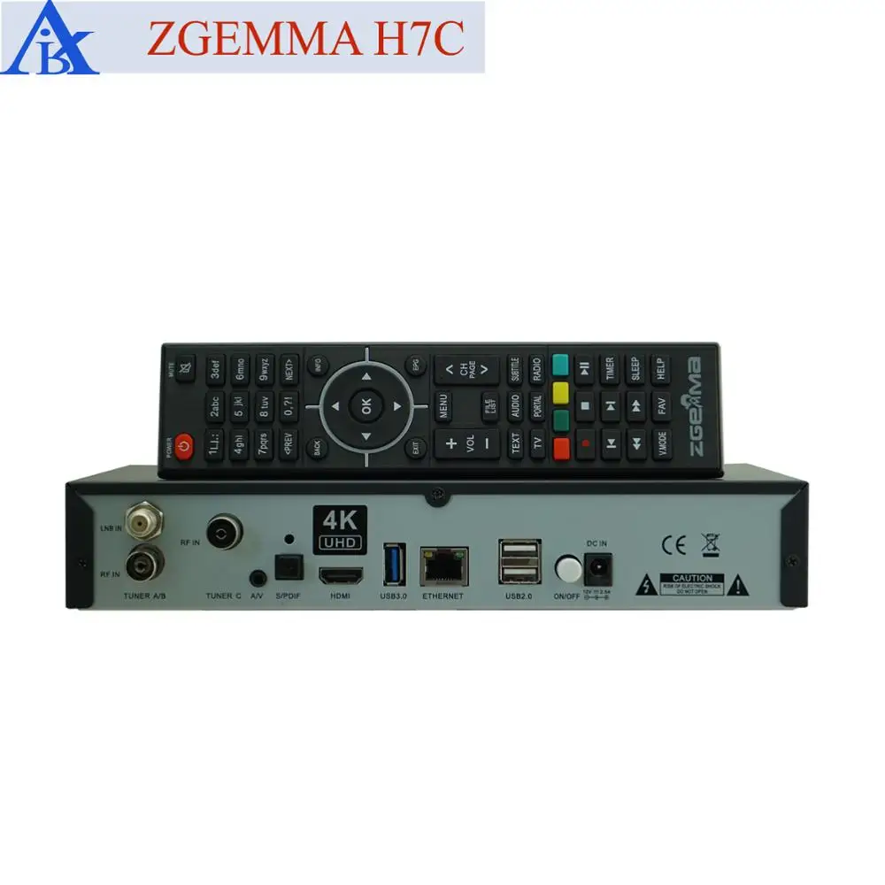 Спутниковый ТВ-ресивер 4k UHD dvb s2x/s2 + двойной t2 / c zgemma h7c